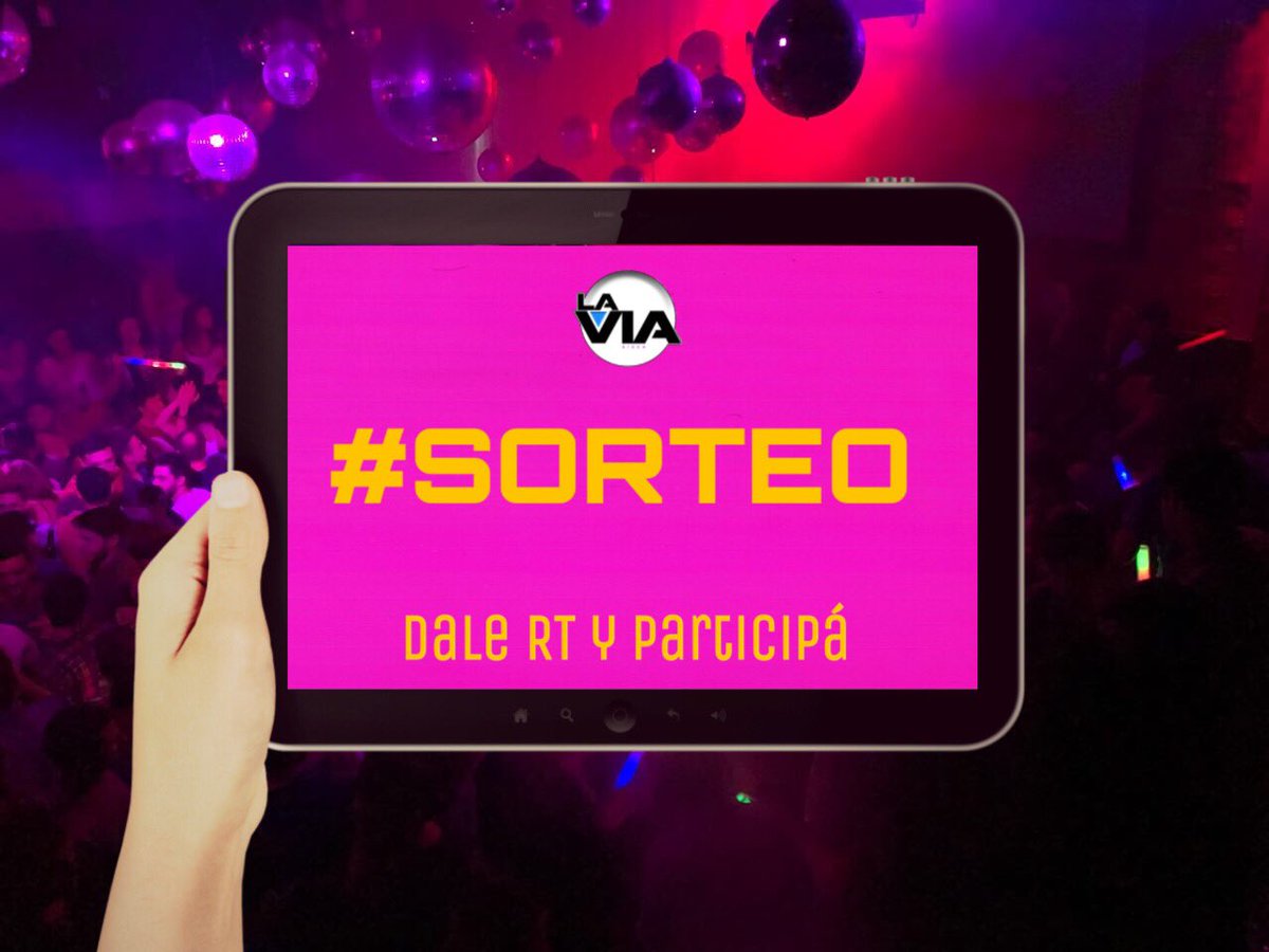 LaViaDisco_18's tweet photo. RT y participá 🤪

🔻 Sorteamos CINCO consumiciones 

#ContaFest #Sábado14 #Vacaciones https://t.co/5wiClAWsfW