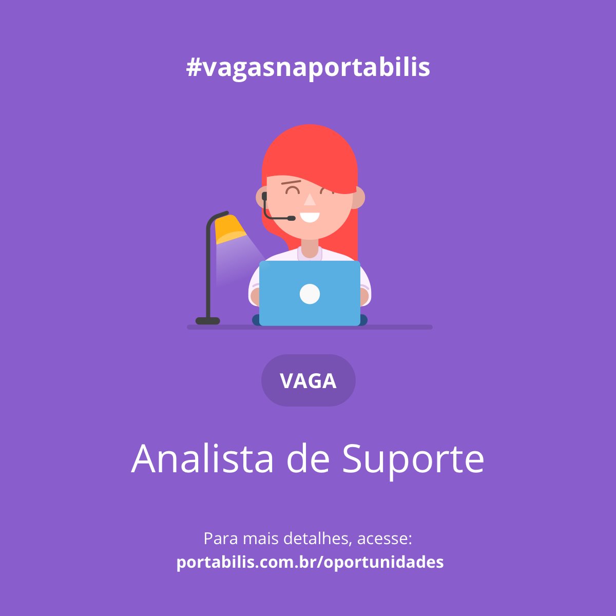 portabilis's tweet photo. Quer fazer parte do #timePortabilis?
Estamos com vaga aberta para Analista de Suporte e estagiário, e Dev on Rails.Tá esperando o que para fazer parte da melhor empresa para se trabalhar no Sul? Saiba mais: https://t.co/mZKlIEDeJ0
#Portabilis #VagasNaPortabilis https://t.co/vG7IQPJpDP