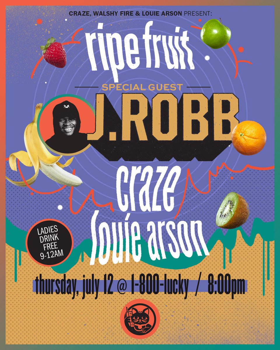 Miami tonight!!! .... some feel good vibes tonight at 1-800-Lucky wit <a href="/jrobbdaproducer/">J.ROBB</a> &amp; <a href="/LouieArson/">Louie Arson</a>  .... come thru!! ⤵️