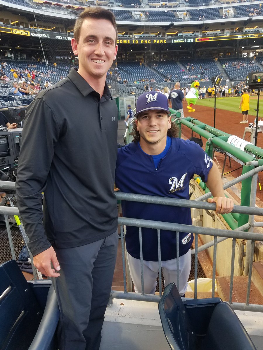 KentStBaseball's tweet photo. Flash alumni John Birkbeck and Taylor William's both doing work at PNC Park tonight. ⚡️#FormerFlashes https://t.co/OdMSPuBicf