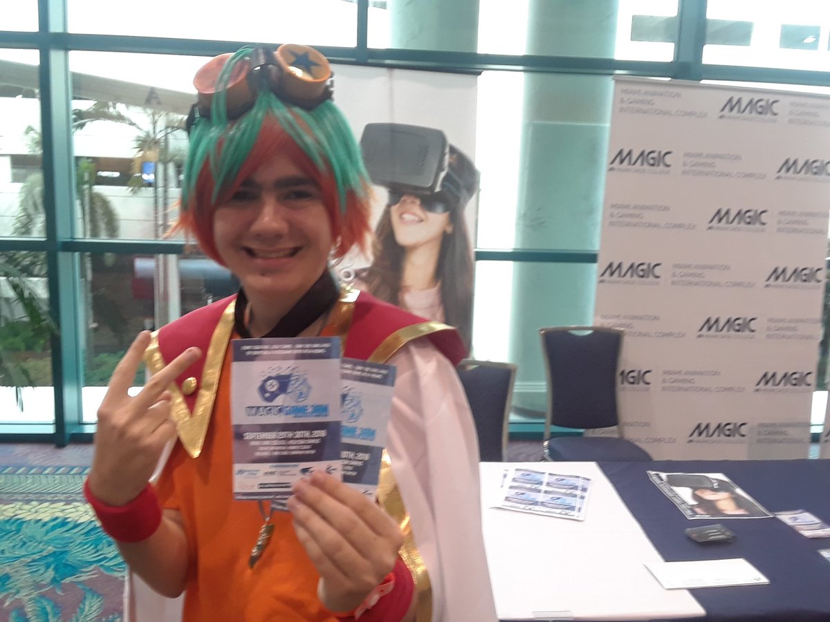 magicgamejam's tweet image. Hey guys! We had a great day 1 at @Supercon showing games made by students at @MAGIC_MDC, MiamivDade College 's Animation and Game Design program. Check out the booth and hear more about the M.A.G.I.C. Game Jam on the second floor of the convention center! #magicinthewild #MGJam