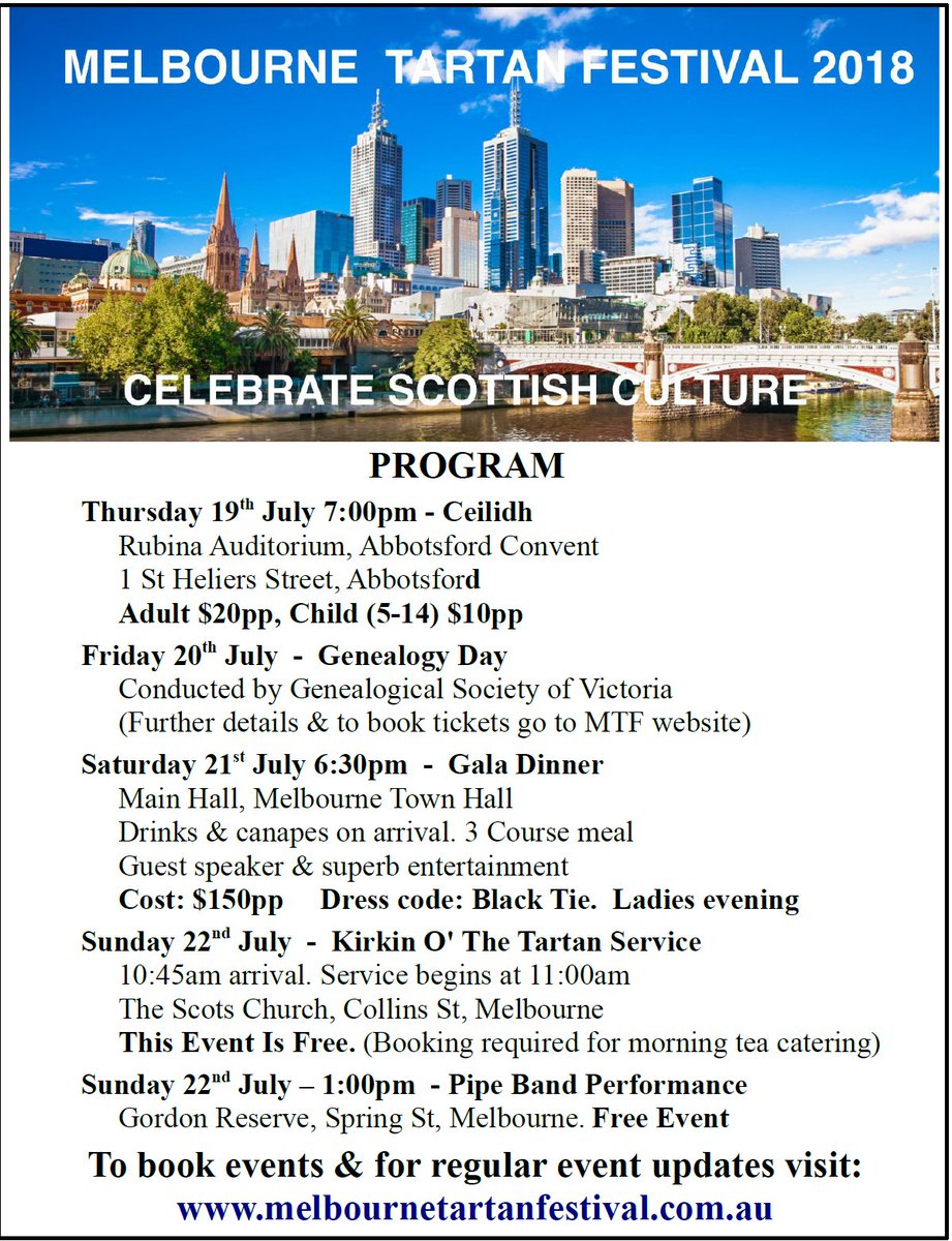 Scottish_Banner's tweet photo. Not long to go until the #MelbourneTartanFestival!
https://t.co/A7A508xmzM
#Melbourne #Tartan #ScottishFestival #Genealogy #Ceilidh #ScottishBanner #ScotSpirit #LoveScotland #ScAussie #ScottishDiaspora https://t.co/1ceyztcEym