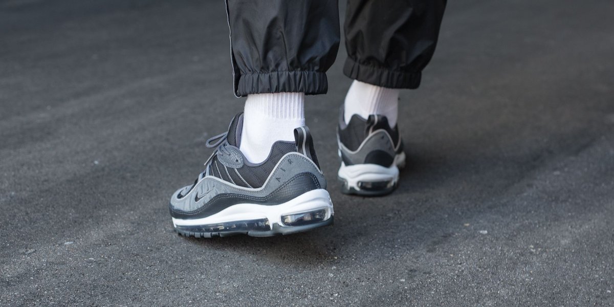 Air Max 98 Black Anthracite Dark Grey White