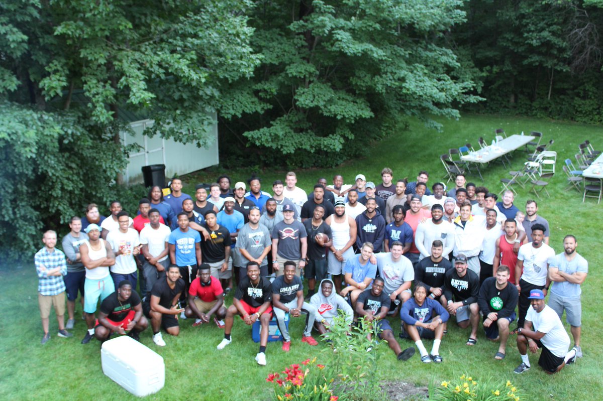 Great night having the guys over <a href="/BlackBearsFB/">Maine Football</a>