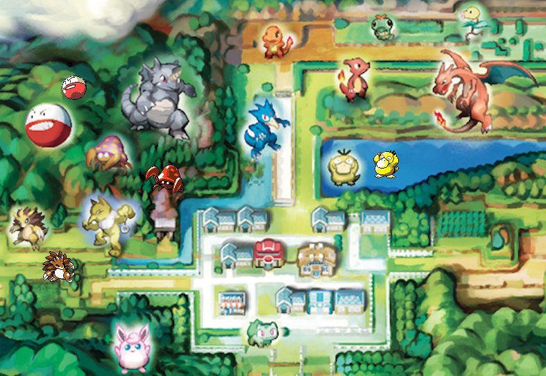 Pldh Really Like The Drawings Of Pokemon On Kawayoo S Artwork Of Pokemon Let S Go Pikachu Eevee S Kanto Map I Think It S Because They Feel Evocative Of The Sprite Art