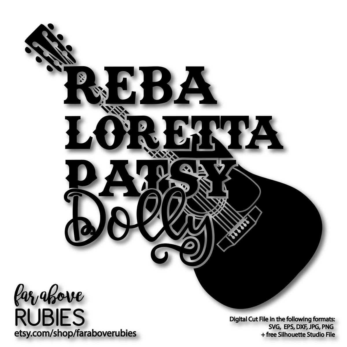 Download Faraboverubies On Twitter Classic Country Music Reba Loretta Patsy Dolly Guitar Digital Cut File For Silhouette For Cricut Https T Co Xaihwdkwhs Countrymusicsvg Guitarmusic Rebadollypatsy Lorettasvg Svgepsdxf Cutfiles Cuttable Https T Co