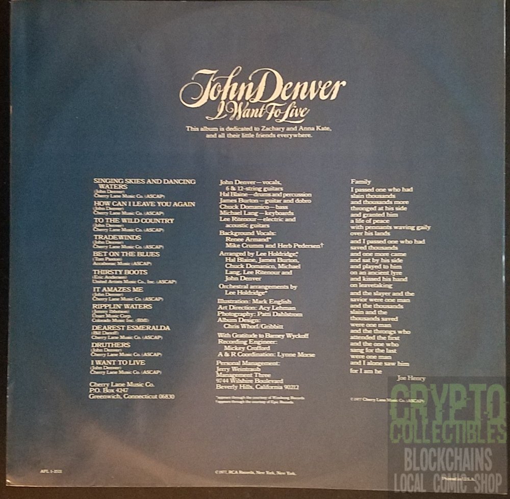 cryptolectibles's tweet photo. John Denver - I want to Live from 1977
https://t.co/hCltxzkmXT
#JohnDenver @JohnDenverMusic #OpenBazaar #Bitcoin #Yours #YoursOrg #YoursNetwork #Music #Records #Vinyl #Artwork #Art https://t.co/gq4xgqhIZc