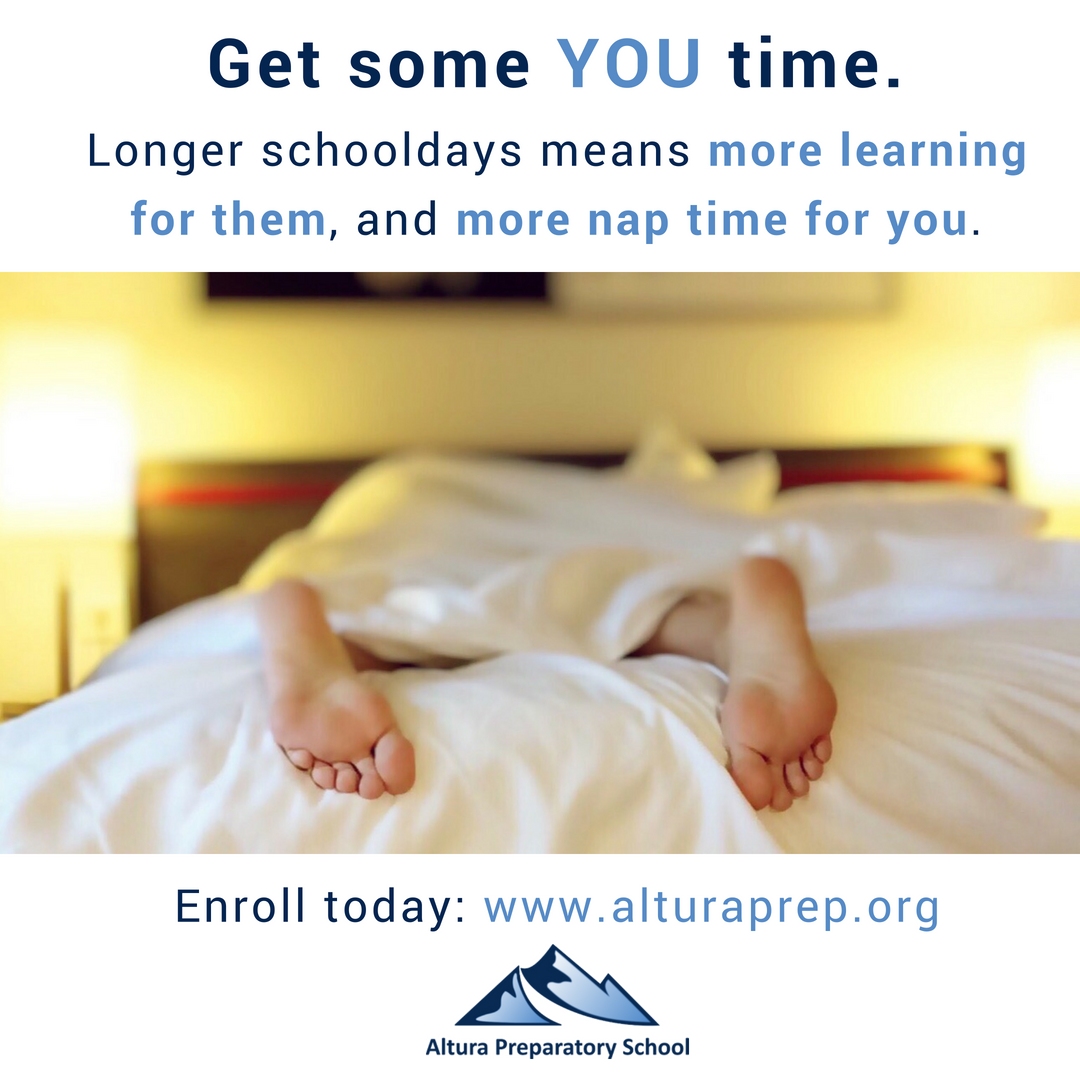 AlturaPrep's tweet photo. Unlike many schools which finish at 2 pm, Altura's classes run until 4 pm. With two extra hours of instructional time per day, students learn more material in a year. As an added bonus, parents get more time to get what they need done! 
Enroll today: https://t.co/TCAN5Wwa1j. https://t.co/tl4GL3QzJA
