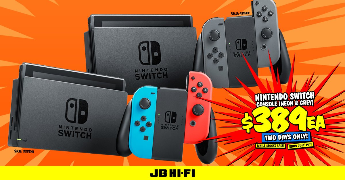 nintendo switch console jb hi fi