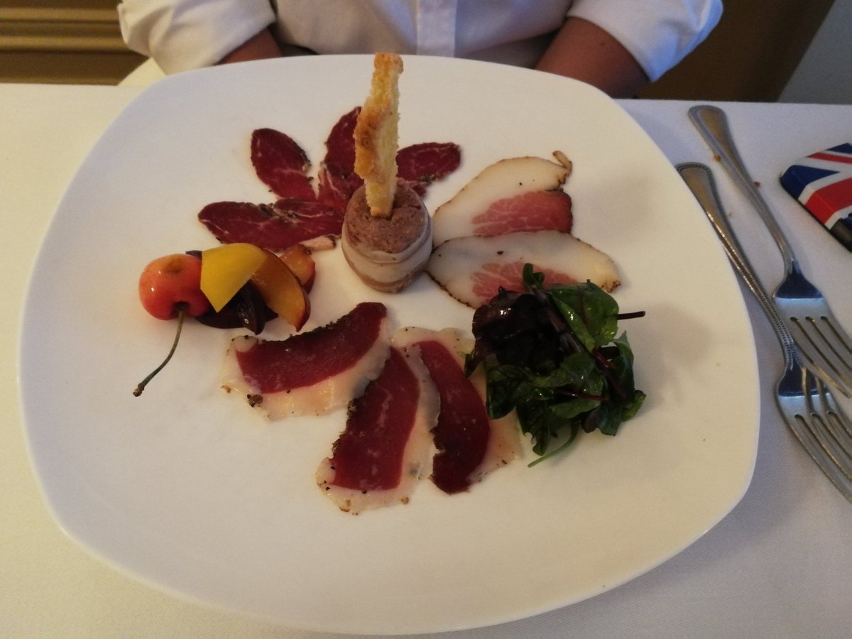 EatThisTown's tweet photo. Just had the most amazing meal at @StoriesResto ... But would you have expected any different?! Cheese, charcuterie, Guinea fowl, duck, chocolate terrine. https://t.co/9V0t055BSZ