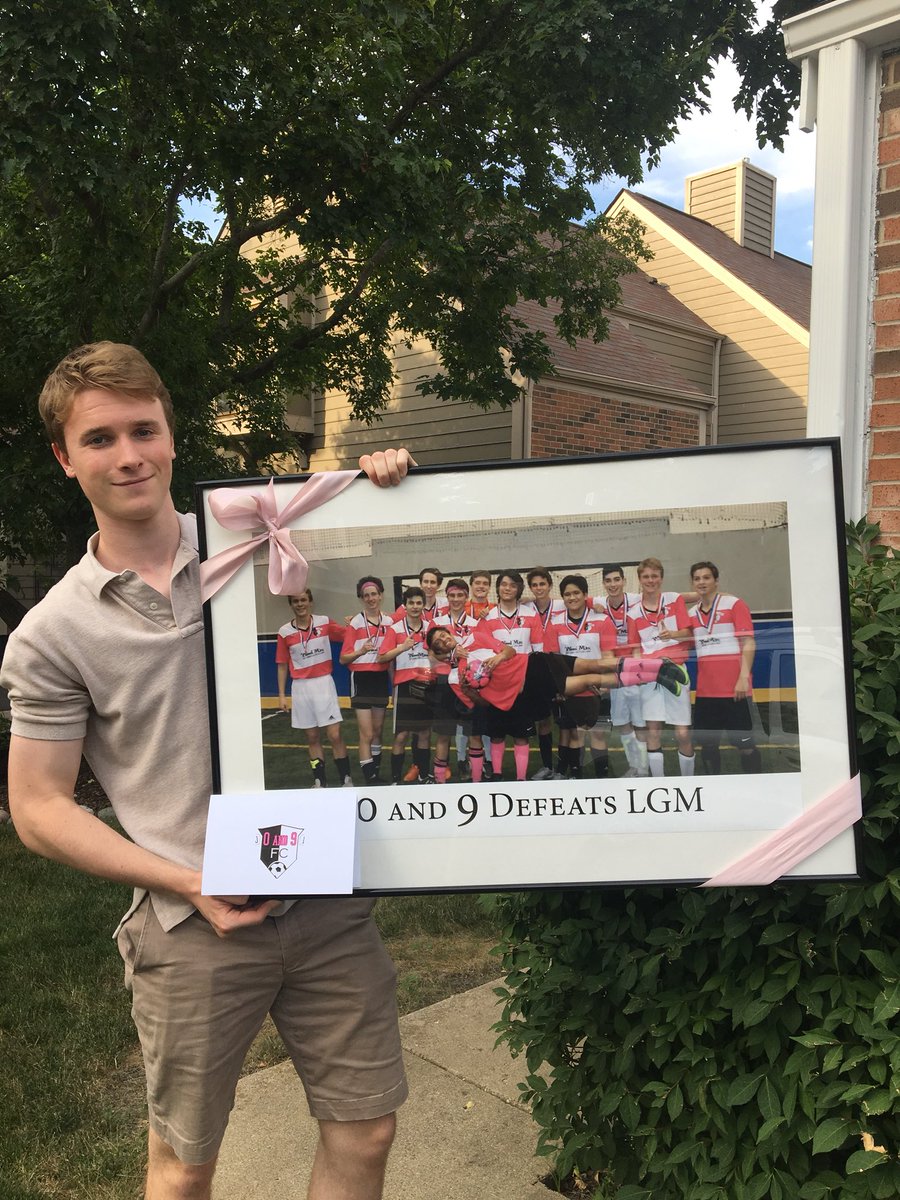 0and9soccer's tweet photo. Congrats on graduating @huntermccue13 where would you be without us https://t.co/XJkJbknLe5