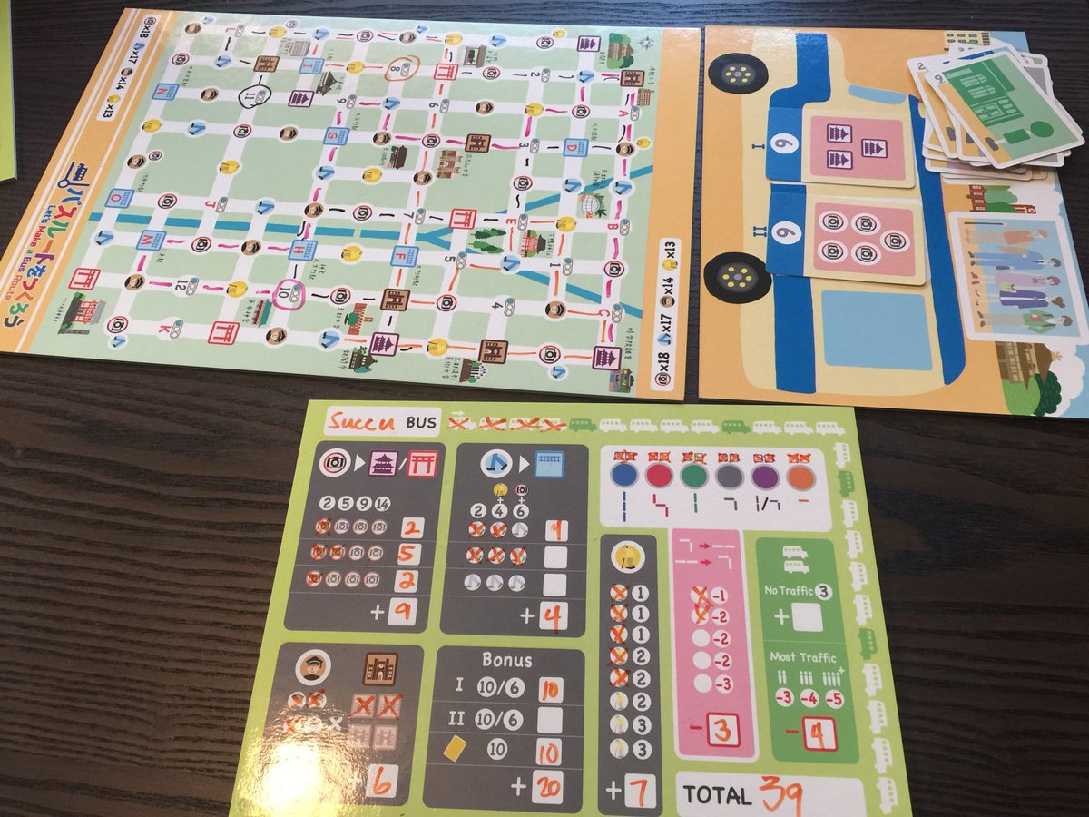 michaeldilisio's tweet photo. Played #LetsMakeaBusRoute on 2018-07-12 with 3 players, winning score: 67 #bgstats https://t.co/n3r5m0x3AZ