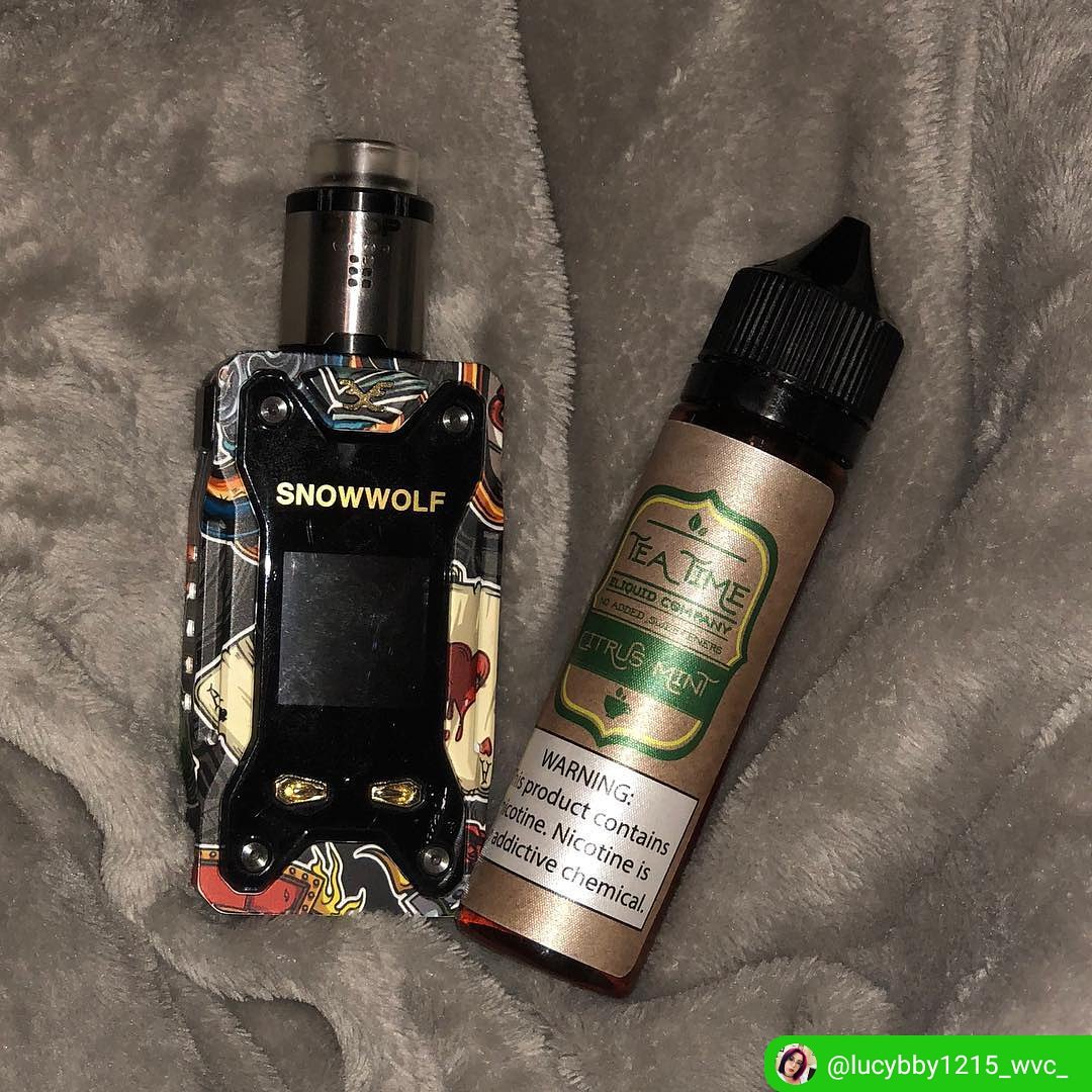 TeaTimeEliquid's tweet photo. #RepostSave @lucybby1215_wvc_
ใปใปใป
Picked up some citrus mint @teatimeliquid on Saturday and it is by far my favorite juice I canโt stop vaping it.
#vape #droprda #teatimeeliquid #snowwolfxfeng #cottonbacon #cloudsrollingin #citrusminteliquid #delicious #teatimeliquid https://t.co/9PYFTnpYh4