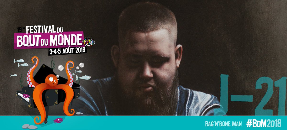 Bout_du_Monde's tweet photo. 🦀 J - 21 / @RagNBoneManUK 

#festival @Bout_du_Monde #BDM2018 #crozon #Bretagne https://t.co/ml2WZuLrty