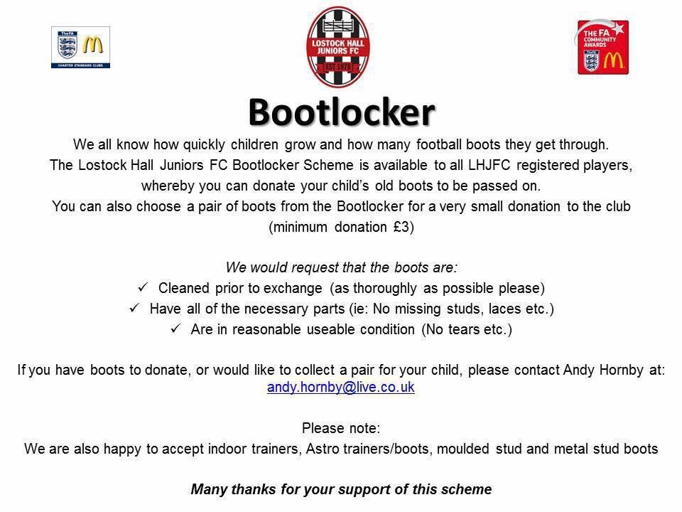 #LHJFC NEEDS YOU!
(Well, your old boots/astros)

👟⚽️
 #BootlockerScheme