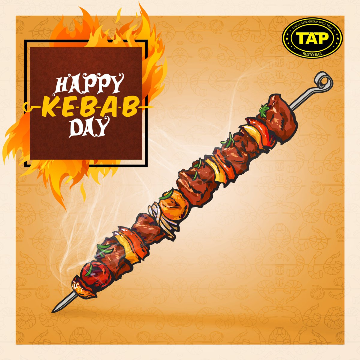 TAPRestorbar's tweet photo. Go Kebabalicious! Have some amazing lip smacking Kebab at TAP. Happy Kebab Day!
#KebabDay #HappyKebabDay #Kebablove #kebab #kebabalicious #TAPRestobar #Andheri #Sakinaka #Bandra #juhu #Mumbai #food #Foodie #foodporn #loveforfood #loveforkebabs https://t.co/71mfgcXhjt
