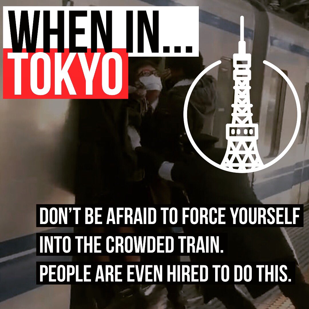 local_opendoors's tweet photo. When in... 🗺 Learn more about #Tokyo and other great cities around the world with us! The world is smaller than you think. #wearewithyou #whenintokyo #japan #community #travelgram #aroundtheworld #local #東京 #oshiya #押し屋 #train #commute https://t.co/ZV9Rnthysa