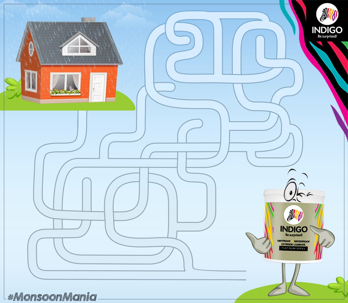 indigopaints's tweet photo. Save this house from the monsoon 🌦️ threat by showing the right way to the Indigo's Dirtproof and Waterproof Exterior Laminate. 

Comment below with your answer! 😎

#IndigoPaints #MonsoonMania #WaterproofPaint https://t.co/lRW5qIkpld