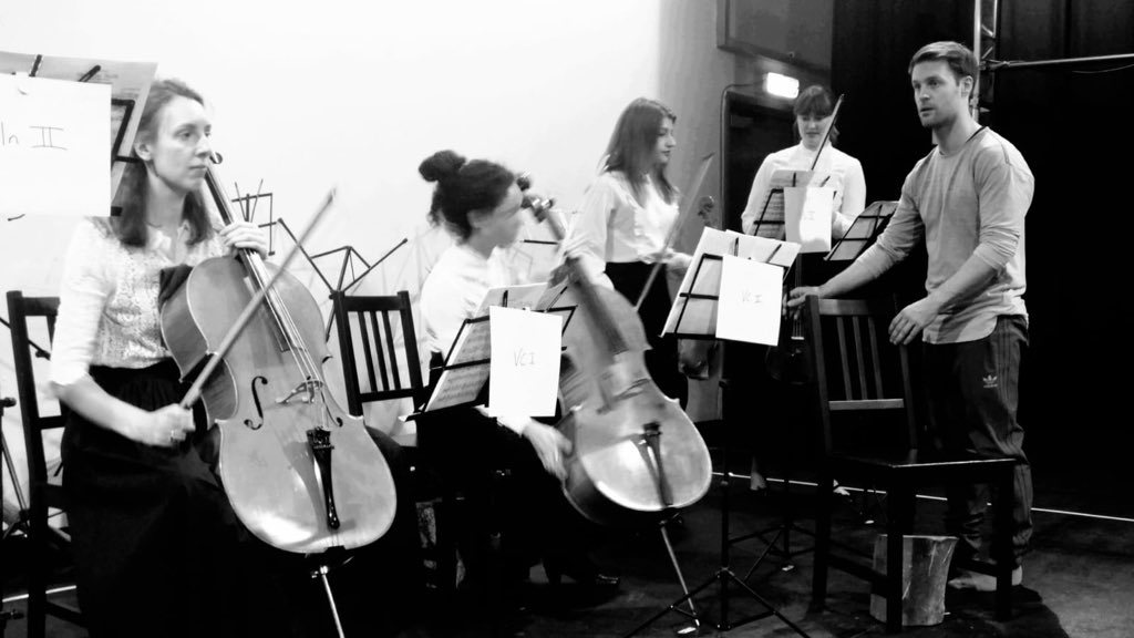 roughfiction's tweet photo. Fab to see musicians and performers joined forces properly this week for #TheExpected! Here are a few pics from rehearsals for our new show at @WiltonMusicHall this Monday 16th only. https://t.co/lHBRujT9dl #feministtheatre #ClassicalMusic #dance #londontheatre #schoenberg https://t.co/mQ0LmOZZH2