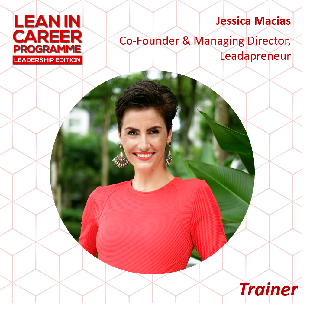 LeanInMalaysia's tweet photo. Jessica Macias, Co-Founder at Leadapreneur, will introduce you to the ‘Lifepath’ tool. It will help you to re-discover, re-connect, and feel re-energised about how you want to lead your career!
Apply here now: https://t.co/RqzcuRbDeW
#LICP #LeanInCareerProgramme #LICP3 https://t.co/MZMcYfQT5Y