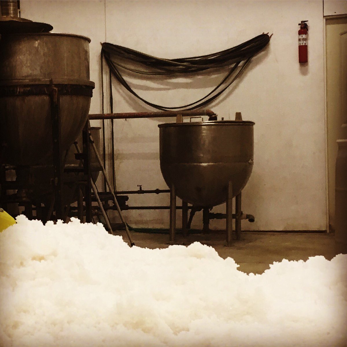 My son is working with me this week, I was in the packing room and office all afternoon....walked into the production facility and found all this beautiful sea salt harvested and drying and the whole place spotless, clean as a whistle....#proudpapa
