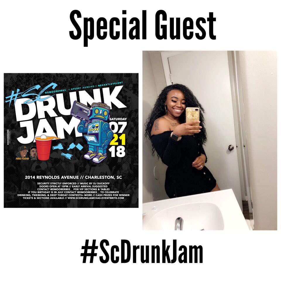 TraveyArianah's tweet photo. i mean yall midswell pull up to biggest drinking affair of the summerπ€ͺ #ScDrunkJam https://t.co/PP4iY3V9kH