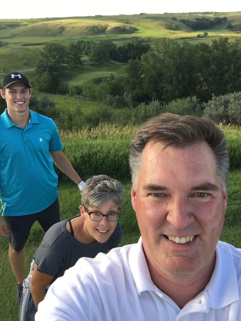 Busy day, visited Big Ole in Alexandria, stopped to see the worlds largest buffalo in Jamestown and finished up with golf at Hawktree in Bismarck (not quite Heritage Links...but it is top 5)