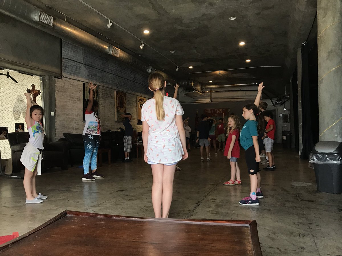 ShakesYouth's tweet photo. Join us tomorrow for the culmination of our week of Spolin games with Aretha Sills, granddaughter of Viola Spolin! 2pm at Echoes on Pico and Orange. We have all had an amazing time this week- huge thank you to Aretha! #spolin #artsaveslives https://t.co/IzTSzmkFaW