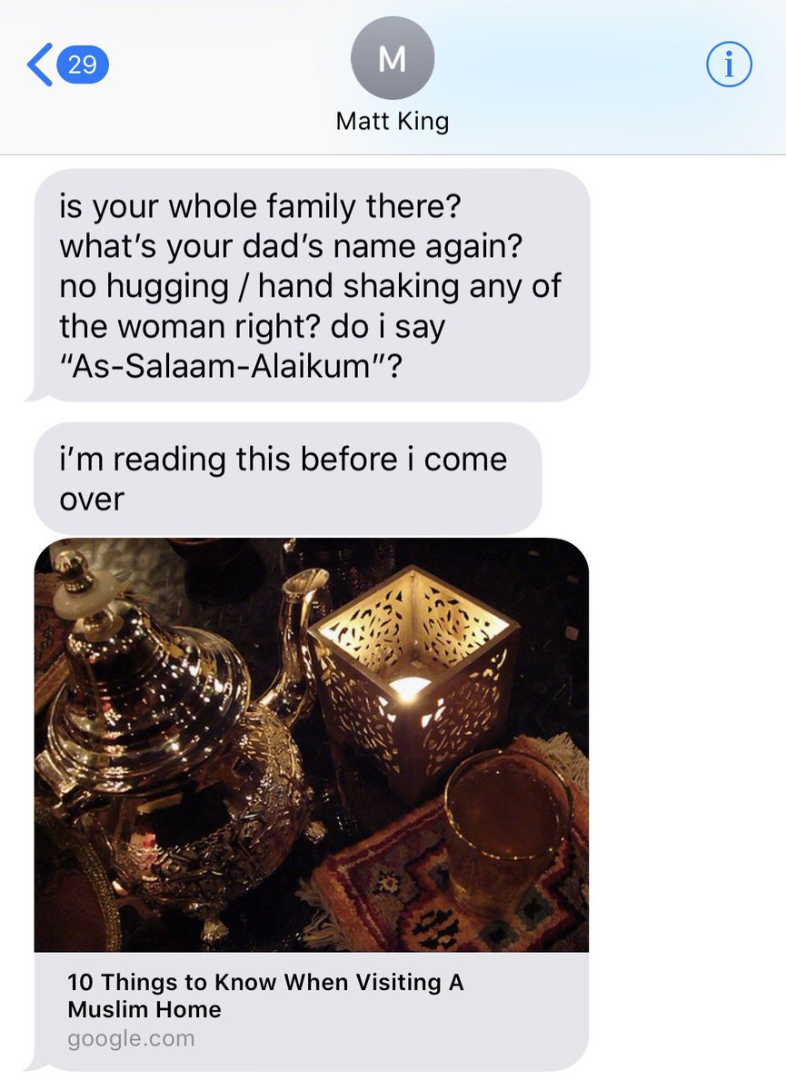 zane's tweet image. decided to invite Matt over my parent’s house for the first time