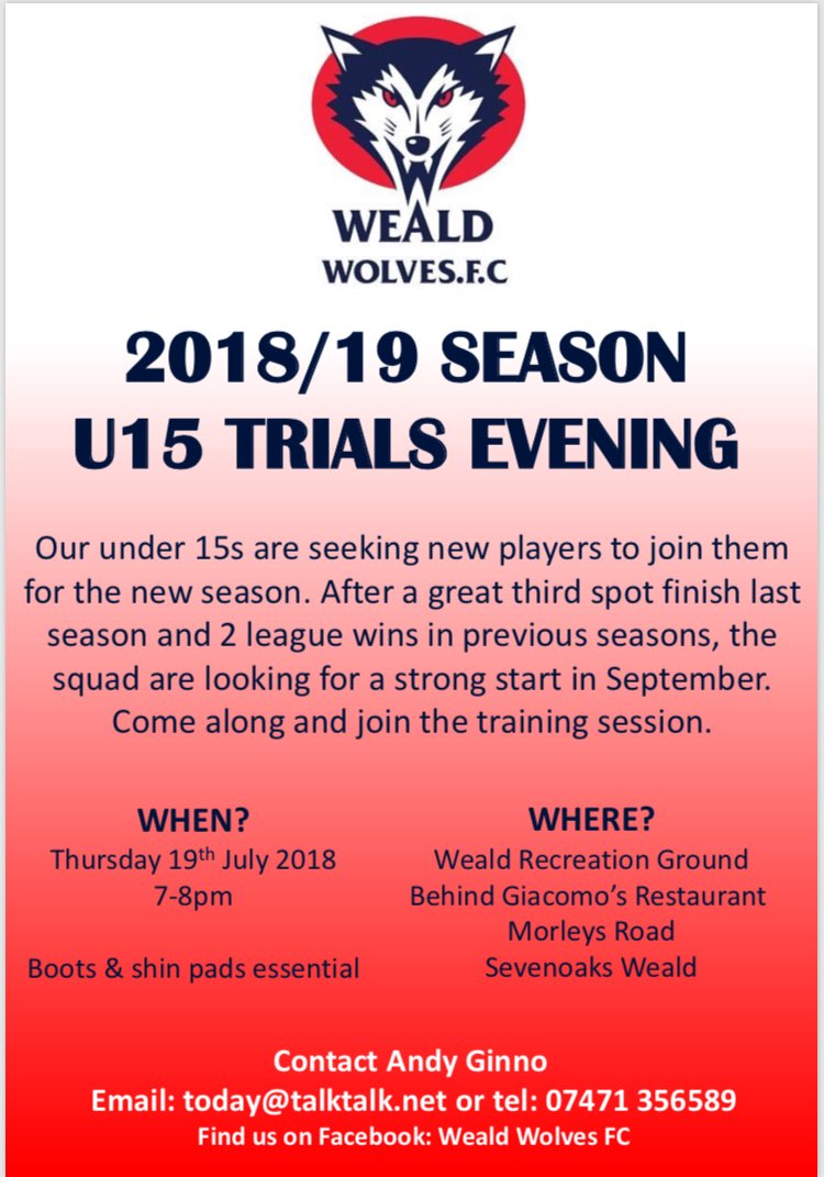 #football #sevenoaks #u15 trials