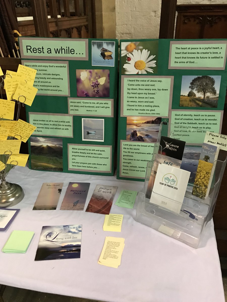 Did you know that there’s always a wonderful prayer area at St Swithun’s? Turn right when you come in the door, stop and rest, light a candle and say a prayer. We’re open from 8.30-5.30 every day. #prayer #alwayshere