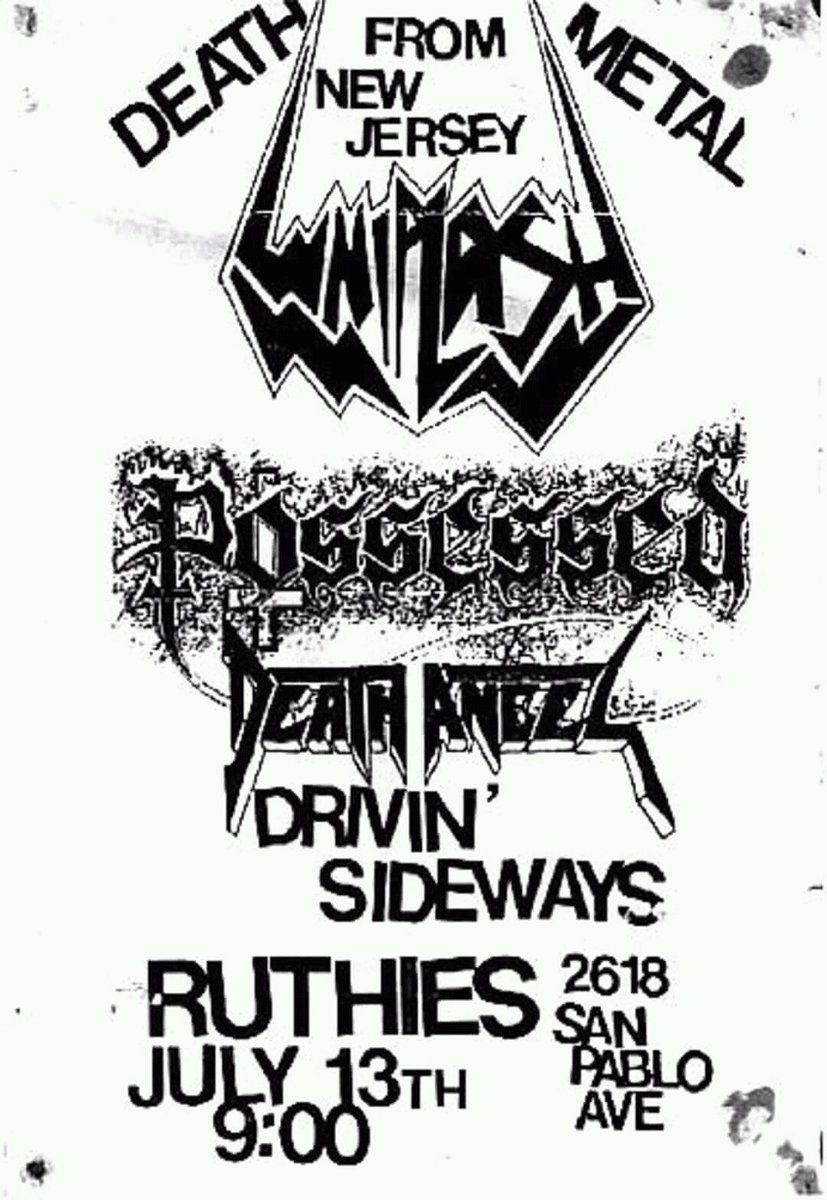 Death Metal Old School on X: April 11th, 1987 DEATH DEVASTATION MAL-ADICTION  #OldSchool #DeathMetal #80s #Flyer  / X