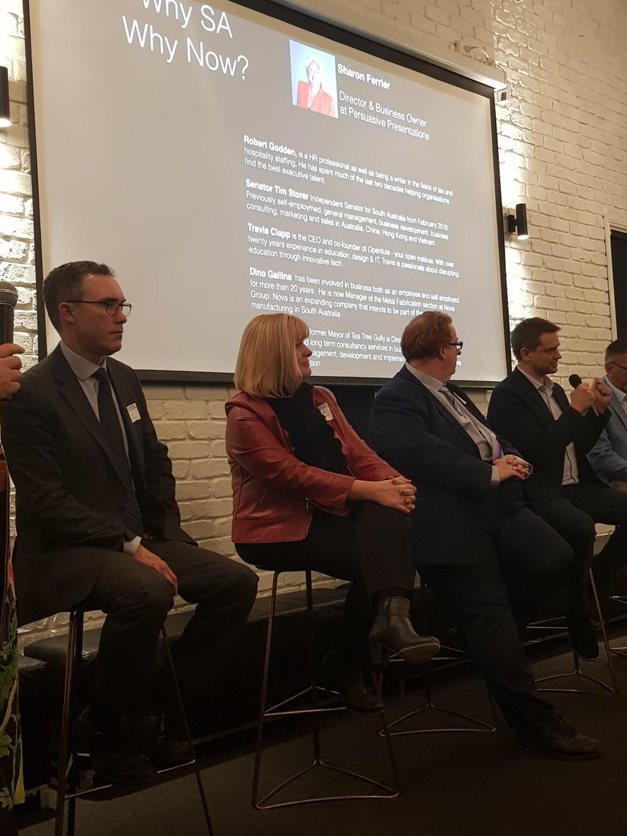 storertim's tweet photo. As part of #EWeek2018 I had the pleasure of speaking on the Why SA? Why Now? panel at the monthly Innovation in the City dinner. Also attended the re-launch of SouthStart2018 start-up & innovation conference in Nov. SA has a vibrant start-up & entrepreneur community! https://t.co/Ve7Fr5Zq7w