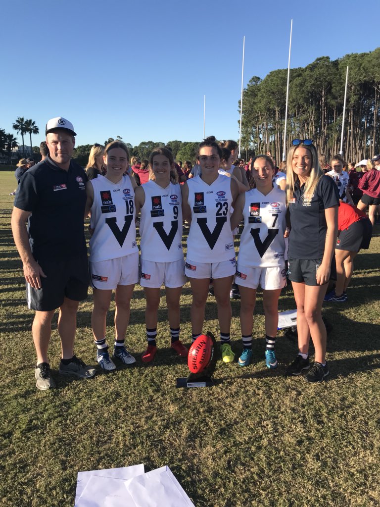 Very proud of this group of <a href="/GeelongFalcons/">Geelong Falcons</a> who all just got named in the All Australian squad! Massive effort from Nina Morrison for taking out the Vic Country MVP and equal Competition MVP #proud <a href="/jasonarmi3/">Jason Armistead</a> <a href="/AFLBarwon/">AFL Barwon</a> <a href="/aflwomens/">AFL Women's</a> <a href="/AFLVicFemale/">AFL Victoria Female</a>