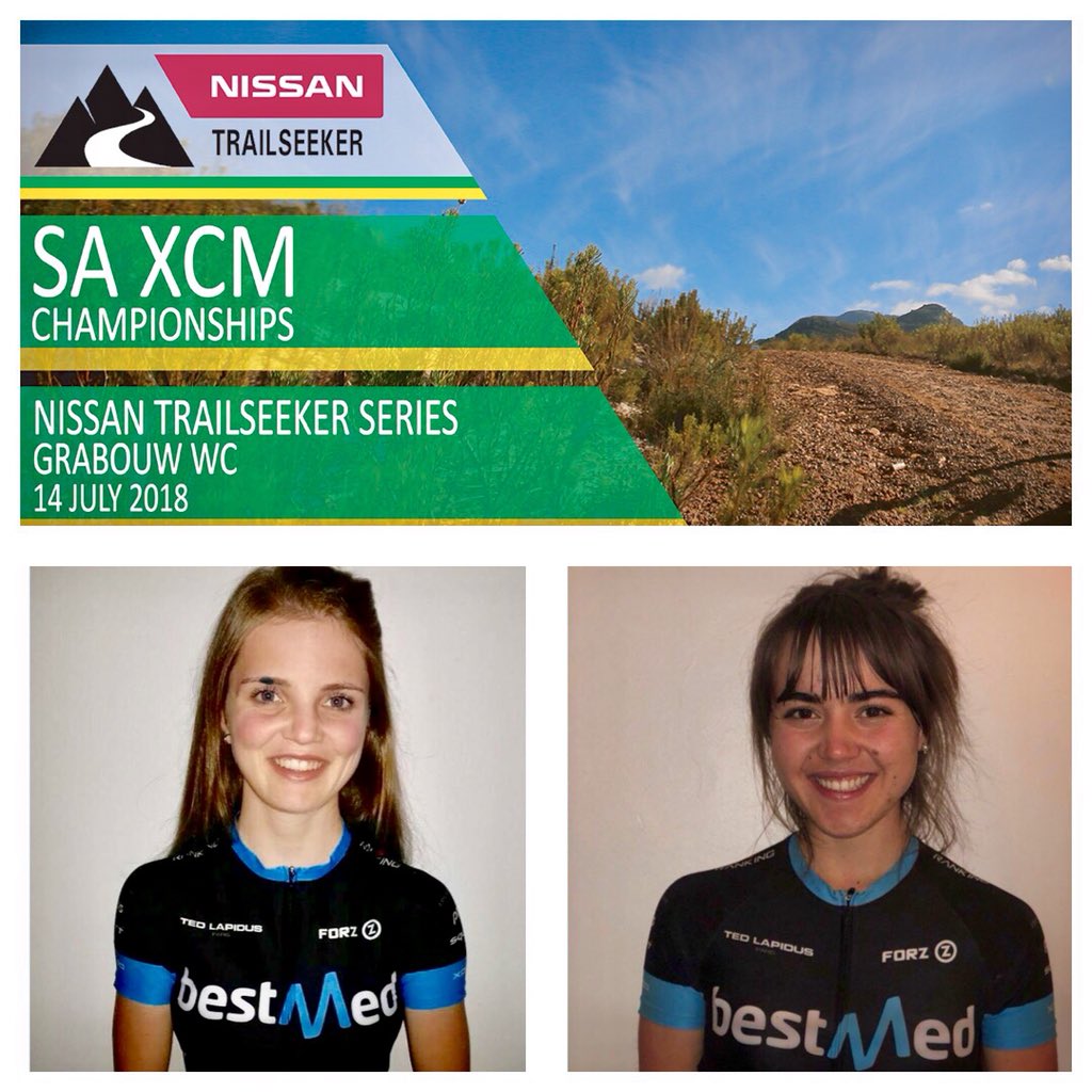 Good luck <a href="/LouwKristen/">Kristen Louw</a> <a href="/BmissD/">Daniellestrydom</a> SA  Marathon Mountain Bike Champs