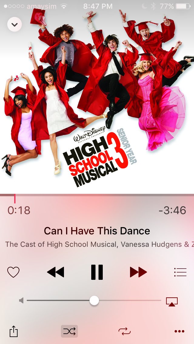 Day 17: Can I Have This Dance by Vanessa Hudgens and Zac Efron