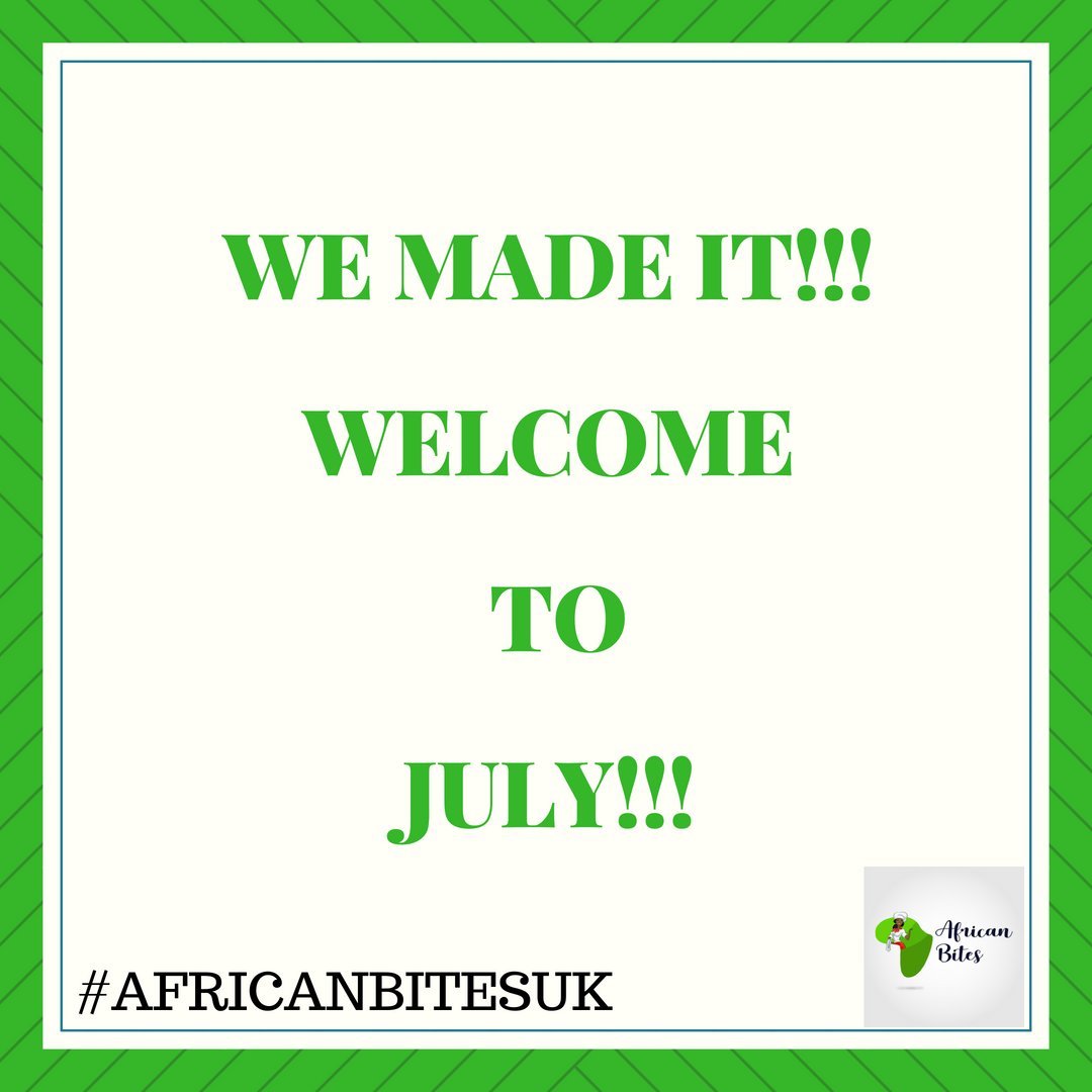 Welcome to July!!! Congratulations in advance to all celebrants.
Tag a someone who is born in July so we can celebrate them.
#Africanbites #HappyNewMonth #July #Foodie #Foodiegram #FoodTrivia #Chef #ChefLife #ChefofInstagram #AfricanChef #Sumptuous #NigerianFoodInTheUK #UK