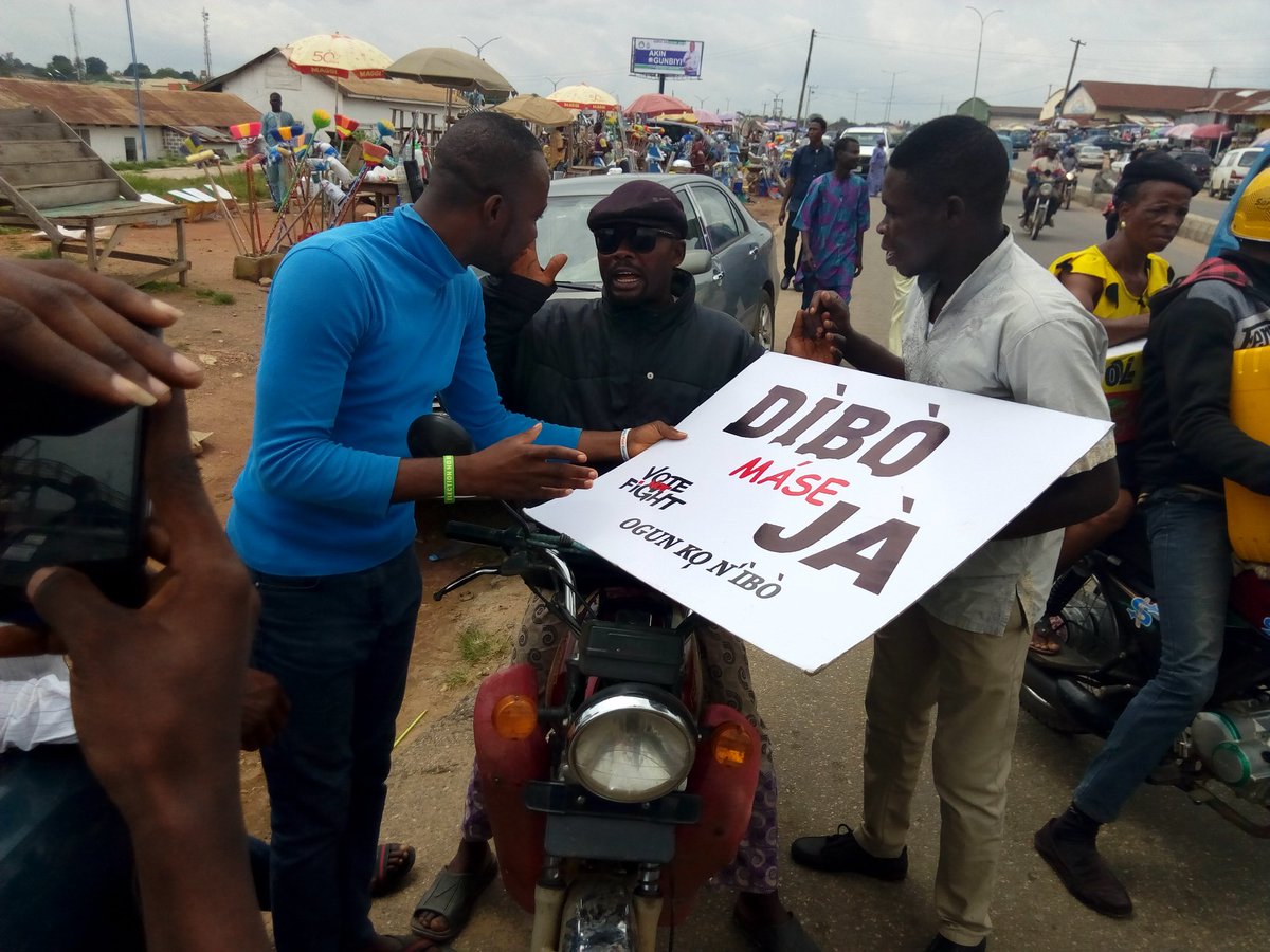 OneForAllNG's tweet photo. @ajala_adetunji strived to convince the okada rider at @BabawalePopoola's Osogbo LG to #collectpvc and not sell his vote
@bukolaidowu
@Bem_Aga
@UgeTimipa
@NIGAWD
@mioranyan
@NDI
@USAIDNigeria
@DFID_UK
@AdajeObiaboSund
@AbimbolaKings
@eleshin
@KDI_ng
@YstarsFound
#OsunTiafe https://t.co/HX5ZJho7md