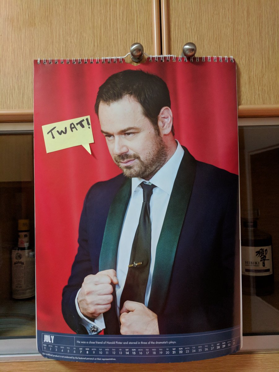 YorkeHenry's tweet photo. I have updated 'July' of my Danny Dyer calendar in honour of his recent political contributions. https://t.co/EEvrbFJnTv