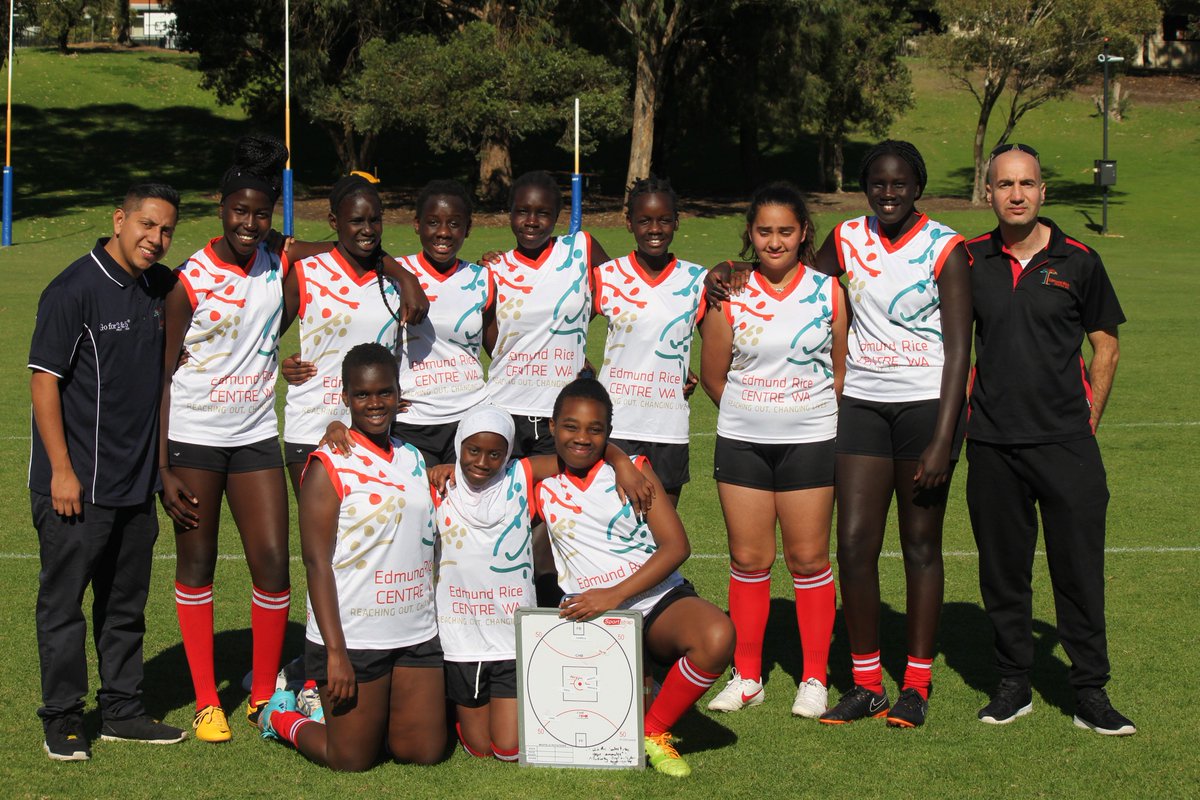 ercyouthleaders's tweet photo. @erc_wa AFL Academies vs All Saints College. Thanks All Saints for hosting. @ButlerFalcons &amp; @EdmundRiceLions players selected. Girls won 9 4 58 to 8 8 56. Boys lost gallantly 4 2 26 to 7 6 48. @afldiversity @WAFCdiversity @WAPoliceCED @TrueSportWA @DLGSCsport @MulticulturalWA https://t.co/KYfLFYQkcW