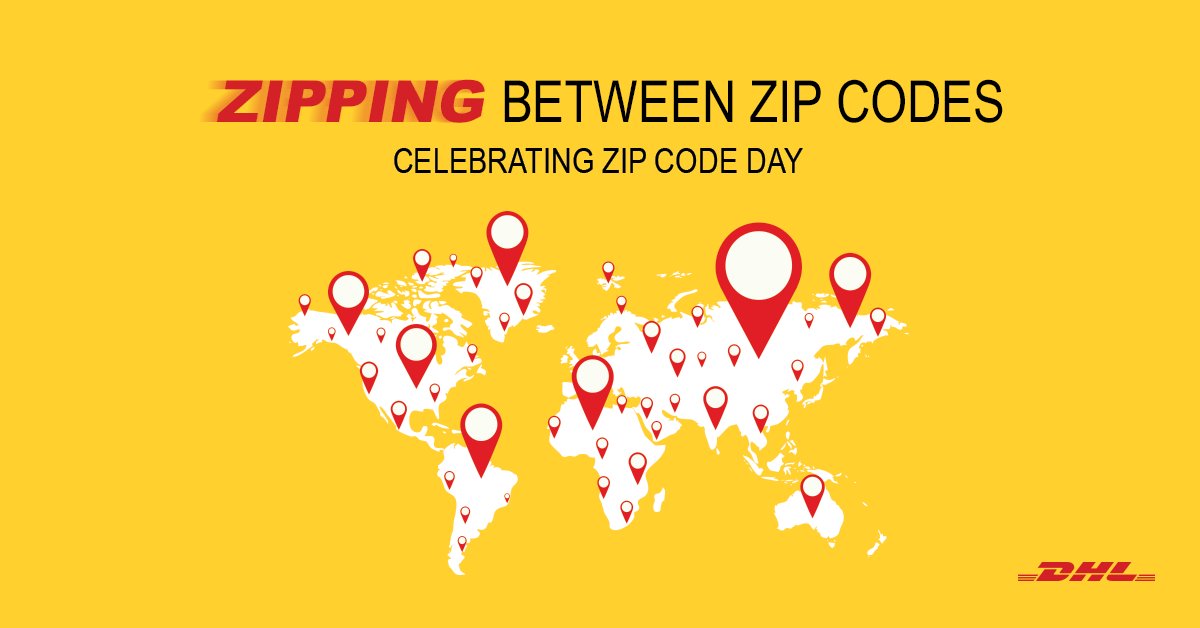 DHLExpressIndia's tweet image. Being &apos;The #Logistics Company for the World&apos;, with a presence in over 220 countries and territories is no easy task. This #ZipCodeDay, we commemorate the #ZIP code system which we use to #zoom between deliveries, never missing an opportunity to deliver excellent service.