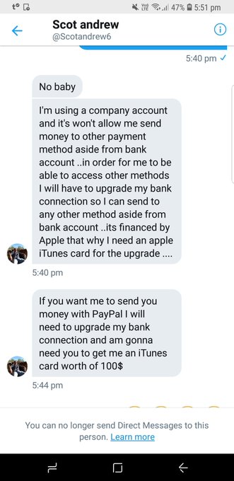 Bruh I am dying over this shit hahaha  Scotandrew6 and all the other dickheads saying bank only are scammers