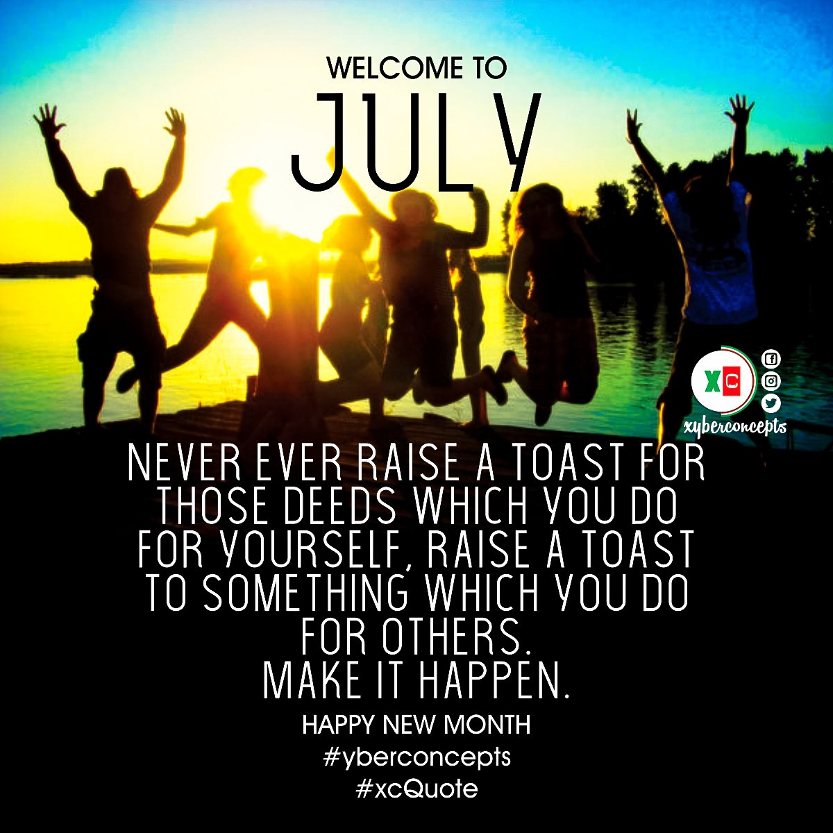 xyberconcepts's tweet photo. #Make it Happen
#Happy new #month wishes from us!
#xyberconcepts #graphic+prints
#xcQuote #xcgraphics #xc https://t.co/zawXijuT0x