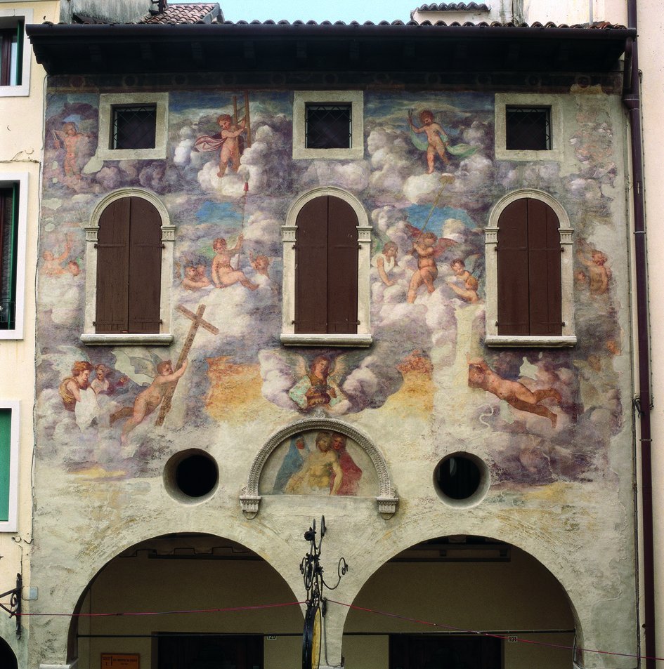 Conegliano, Monte-di-Pietà - Ludovico Fiumicelli, Affreschi della
Facciata.