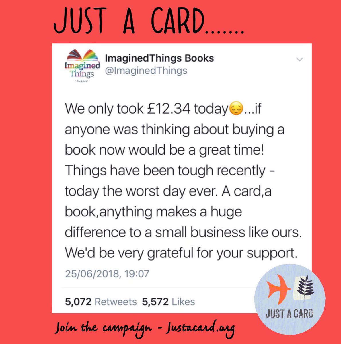 Dear Allison Pearson,
@allisonpearson 

This heartbreaking tweet is reality for SO MANY Independent shops!

See all comments on: 

Instagram.com/Justacard

PLEASE write a feature about our grassroots campaign, run/supported by independents:

BBC Interview:
soundcloud.com/user-650339542…
