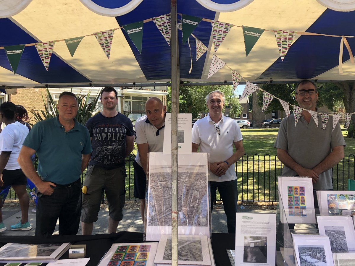 Thanks to South West Train Drivers Paul Case, Keith Allden, and Kevin Laurence Helping me with the Stall at Falcon Road Festival Battersea,helping to raise funds in aid of <a href="/macmillancancer/">Macmillan Cancer Support</a> yesterday, with a tour of Clapham Junction Depot..