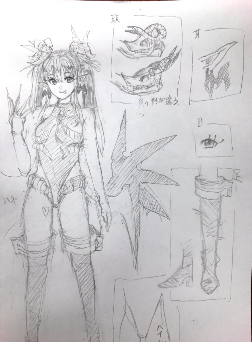 いつかデジタル絵で描きたいやつ②
#アナログ絵 #イラスト #創作 