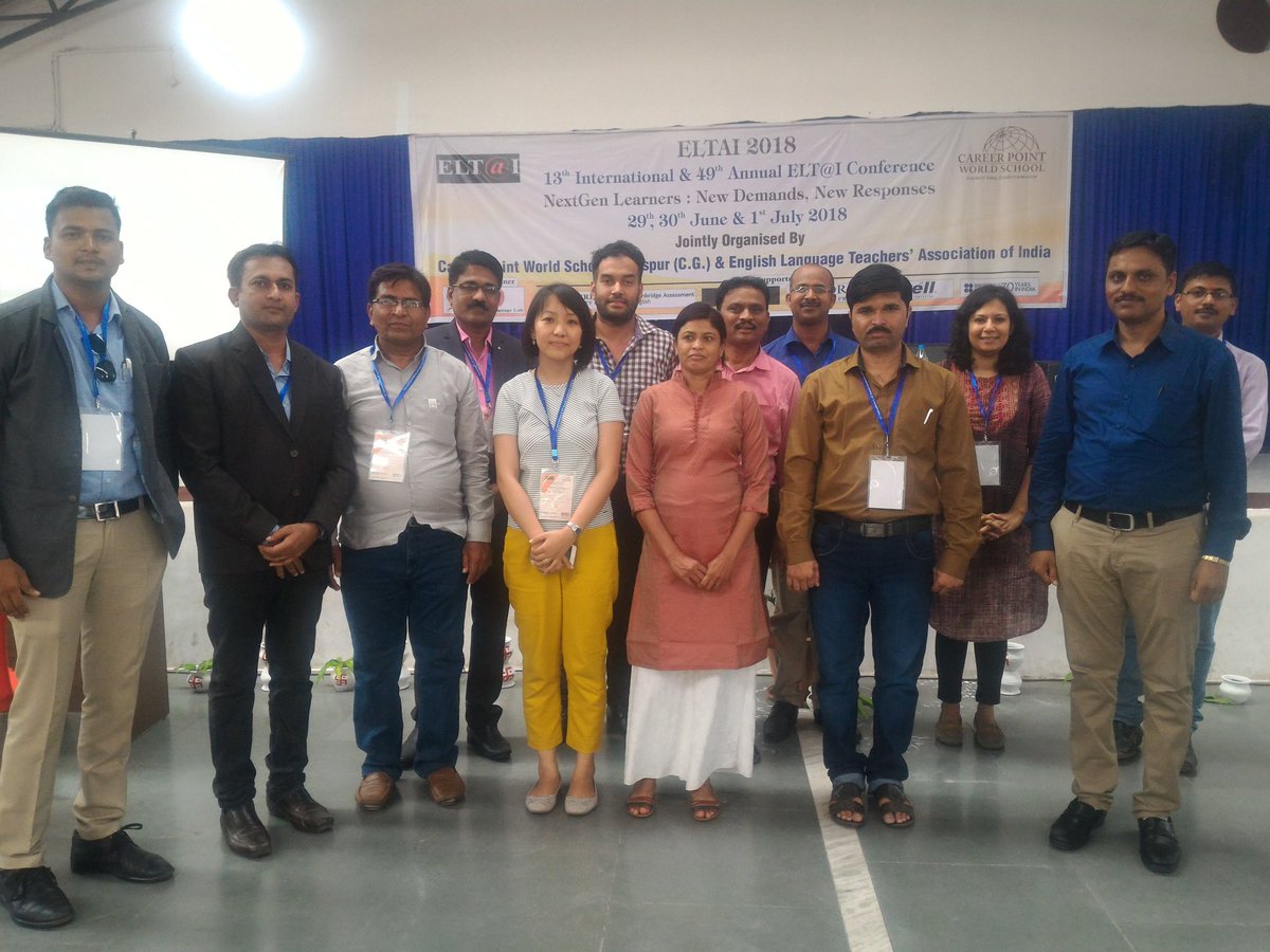 #ELTAI2018
With our British Council team at International Conference ELTAI, Bilaspur Chattisgarah 1.7.18