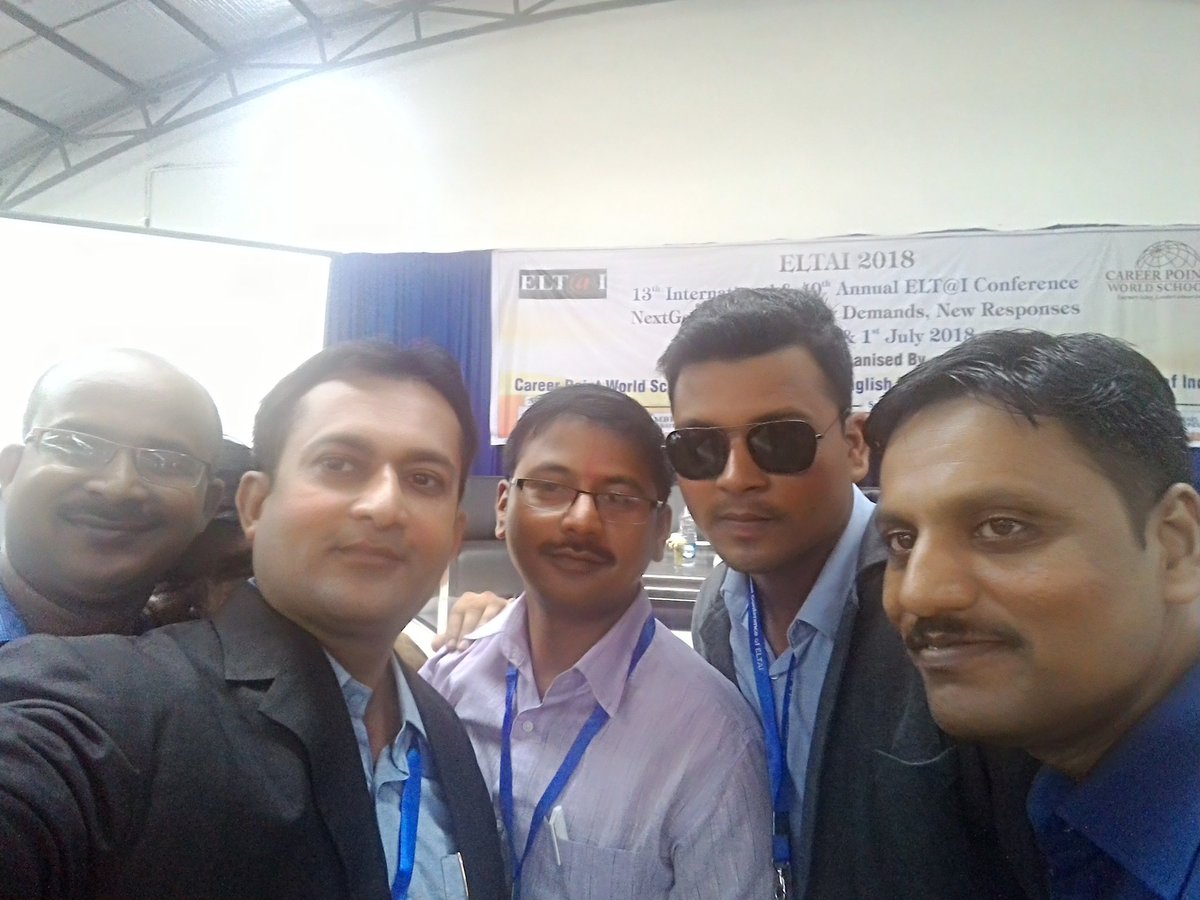 #ELTAI2018
With my colleagues in ELTAI Bilaspur