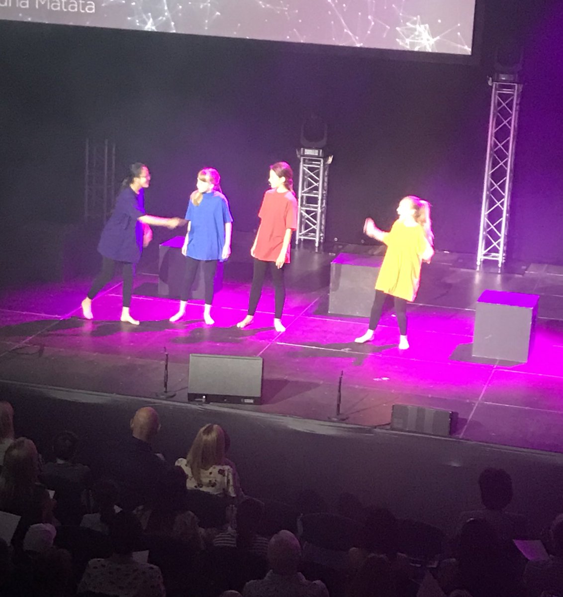 DowneHouse's tweet photo. ... and we’re off!  Fragments: a selection of highlights from @DHLowerSchool #SpeechandDrama kickstarts Founder’s Weekend @DowneHouseDrama  #SunnySunday #DHFW18 https://t.co/nghMKjVSwy